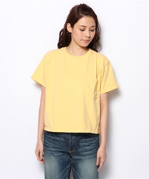 BEAMS BOY（ビームスボーイ）の「Goodwear / カスタム BIG Tシャツ（Tシャツ/カットソー・レディース・ホワイト/ライトグレー/レッド系その他/イエロー/サックスブルー/ネイビー・ONE SIZE）」の7枚目の写真