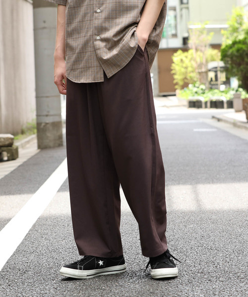 JUNRED（ジュンレッド）の「【AIR DRY/エアードライ】ワイドストレートパンツ（その他パンツ・メンズ・ブラック/ライトグレー/ネイビー/ダークブラウン・S/M/L）」の3枚目の写真