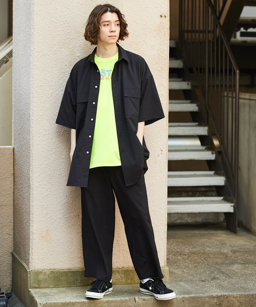 JUNRED（ジュンレッド）の「【AIR DRY/エアードライ】ワイドストレートパンツ（その他パンツ・メンズ・ブラック/ライトグレー/ネイビー/ダークブラウン・S/M/L）」の13枚目の写真