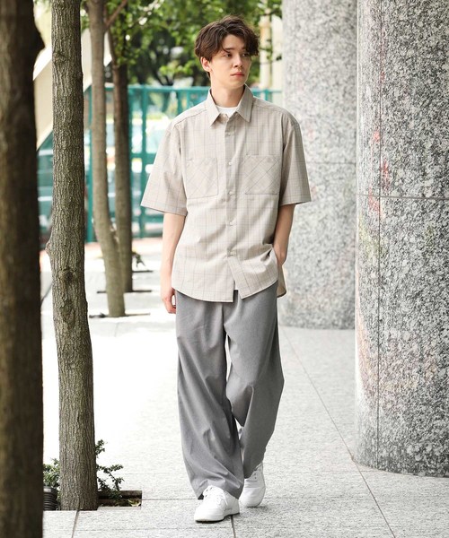 JUNRED（ジュンレッド）の「【AIR DRY/エアードライ】ワイドストレートパンツ（その他パンツ・メンズ・ブラック/ライトグレー/ネイビー/ダークブラウン・S/M/L）」の20枚目の写真