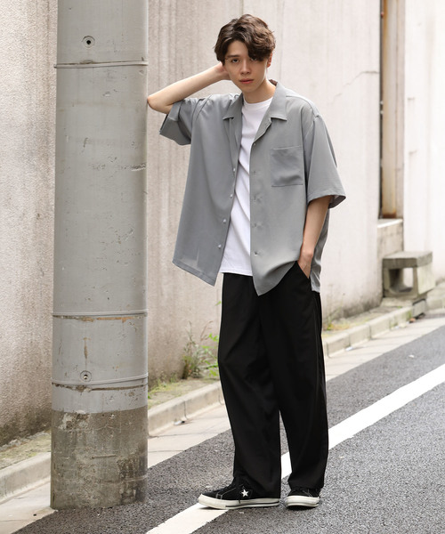 JUNRED（ジュンレッド）の「【AIR DRY/エアードライ】ワイドストレートパンツ（その他パンツ・メンズ・ブラック/ライトグレー/ネイビー/ダークブラウン・S/M/L）」の18枚目の写真