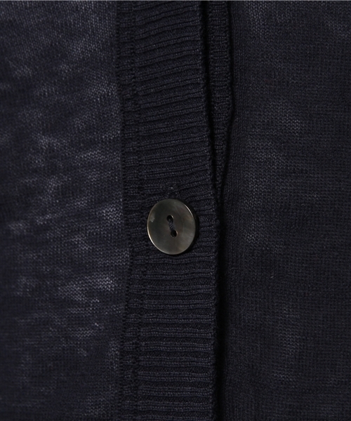 UNITED ARROWS(ユナイテッドアローズ)の「UAW CO/GAUZE Vネック カーディガン ◆(カーディガン/ボレロ・レディース・ライトグレー/オレンジ/ネイビー・フリー)」の5枚目の写真