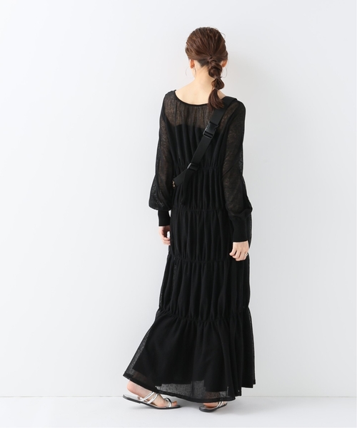 セール】【NEU】シアーリネンティアードワンピース（ワンピース