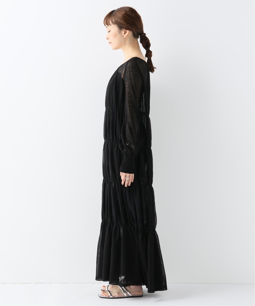 セール】【NEU】シアーリネンティアードワンピース（ワンピース