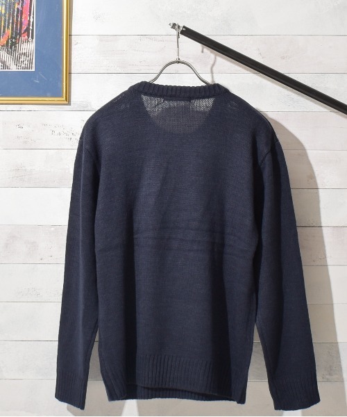 NO WAY（ノーウェイ）の「/USフラッグ　ジャガードクルーネックニット/（ニット/セーター・レディース・ブラック/ベージュ/ネイビー/アイボリー・MEDIUM/LARGE/X-LARGE）」の20枚目の写真