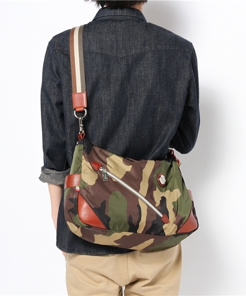 再値下げ！　オロビアンコ　迷彩柄ショルダー　新品 SETTING CRACKS（セッティングクラックス）の「【orobianco