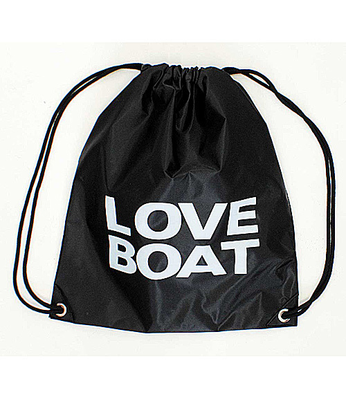LOVE BOAT(ラブ・ボート)の「LBT LOGO ナップサック(バックパック/リュック・レディース・ブラック系/グリーン系/ブルー系・FREE)」の2枚目の写真