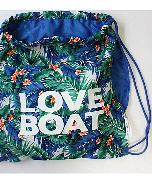LOVE BOAT(ラブ・ボート)の「LBT LOGO ナップサック(バックパック/リュック・レディース・ブラック系/グリーン系/ブルー系・FREE)」の5枚目の写真