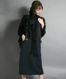 CERCA - FASHION�i�`�F���J - �t�@�b�V�����j�́uWHITE/�ɑ��t�����W�j�b�g�@�T�X�y���_�[�X�J�[�g�i�X�J�[�g�j�v