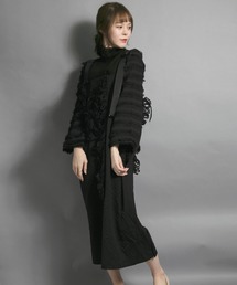 CERCA - FASHION�i�`�F���J - �t�@�b�V�����j�́uWHITE/�ɑ��t�����W�j�b�g�@�T�X�y���_�[�X�J�[�g�i�X�J�[�g�j�v