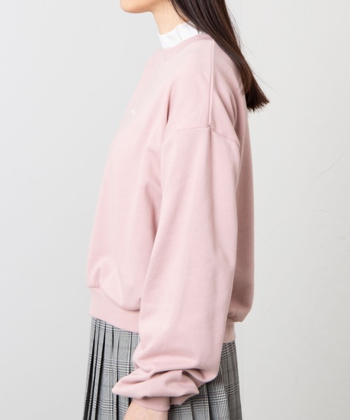 WEGO（ウィゴー）の「WEGO/フリルロゴスウェット（スウェット・レディース・ベージュ/ピンク/グリーン/アイボリー・FREE）」の11枚目の写真