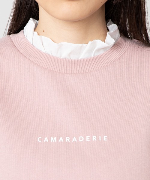 WEGO（ウィゴー）の「WEGO/フリルロゴスウェット（スウェット・レディース・ベージュ/ピンク/グリーン/アイボリー・FREE）」の13枚目の写真