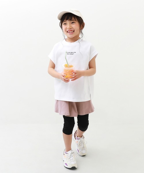 devirock（デビロック）の「6分丈無地スカッツ（スカート・キッズ・ブルーグレー/パープル系その他3/パープル系その他4/ブラック/ヘザーチャコール/ネイビー/グリーン系その他/カーキ/パープル系その他/バイオレット/パープル系その他2/ラベンダー/レッド系その他/スモークピンク/ダークオレンジ/イエロー系その他/ブルー系その他/サックスブルー/パープル/テラコッタ・80ｃｍ/90cm/95cm/100cm/110cm/120cm/130cm/140cm/150cm/160cm）」の22枚目の写真