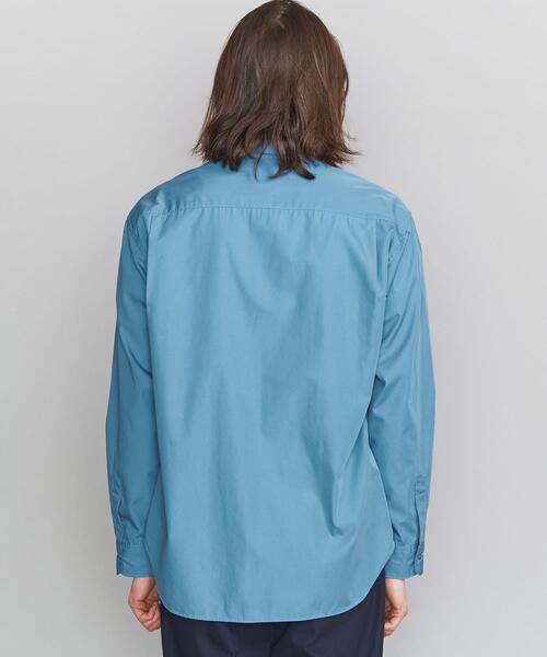 BEAUTY&YOUTH UNITED ARROWS（ビューティーアンドユースユナイテッドアローズ）の「BY コンパクト ブロード ワイドフォルム シャツ（シャツ/ブラウス・メンズ・ホワイト/ターコイズブルー・LARGE/X-LARGE/MEDIUM/SMALL）」の9枚目の写真