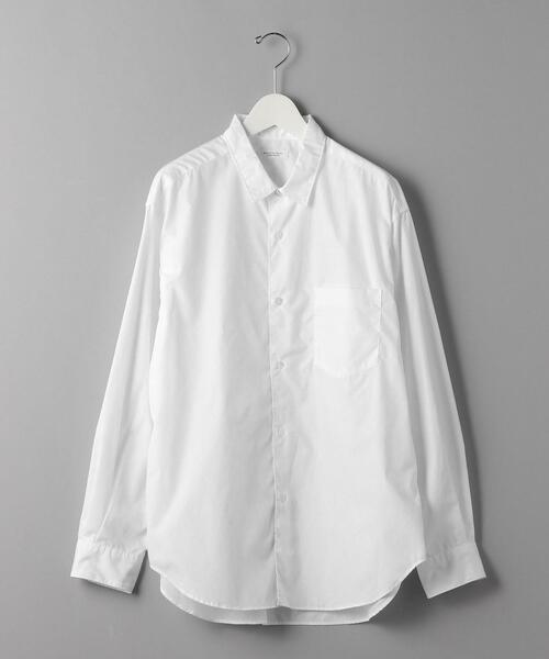 BEAUTY&YOUTH UNITED ARROWS（ビューティーアンドユースユナイテッドアローズ）の「BY コンパクト ブロード ワイドフォルム シャツ（シャツ/ブラウス・メンズ・ホワイト/ターコイズブルー・LARGE/X-LARGE/MEDIUM/SMALL）」の16枚目の写真