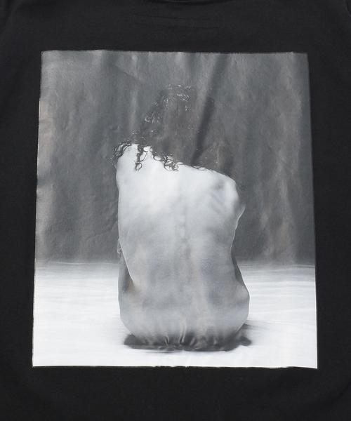 DRESSEDUNDRESSED（ドレスドアンドレスド）の「＜DRESSEDUNDRESSED＞ NUDE BACK TEE/Tシャツ（Tシャツ/カットソー・メンズ・ホワイト/ブラック・2/1）」の6枚目の写真