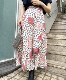 Ameri（アメリ）の「CHIARA MODEST FLARE SKIRT（スカート）」 - WEAR 