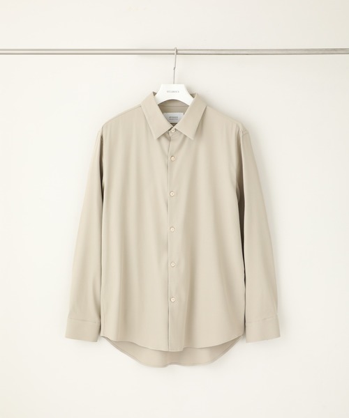 STUDIOUS（ステュディオス）の「【STUDIOUS】ラチネレギュラーカラーシャツ（シャツ/ブラウス・メンズ・ホワイト/ベージュ/ブルー・1/2/3）」の3枚目の写真