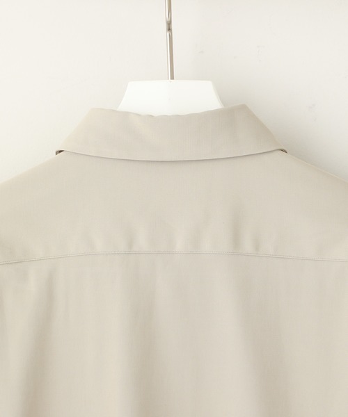 STUDIOUS（ステュディオス）の「【STUDIOUS】ラチネレギュラーカラーシャツ（シャツ/ブラウス・メンズ・ホワイト/ベージュ/ブルー・1/2/3）」の5枚目の写真