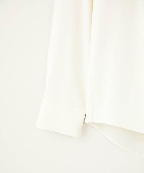 STUDIOUS（ステュディオス）の「【STUDIOUS】ラチネレギュラーカラーシャツ（シャツ/ブラウス・メンズ・ホワイト/ベージュ/ブルー・1/2/3）」の8枚目の写真