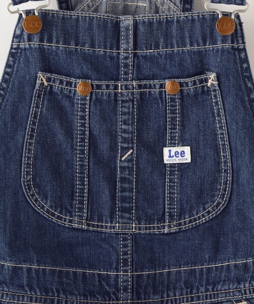 Lee（リー）の「Lee:デニム オーバーオール スカート(130～150cm)（サロペット/オーバーオール・キッズ・ロイヤルブルー/ブラック/ブルー/ネイビー/ダークブルー・130/140/150）」の14枚目の写真
