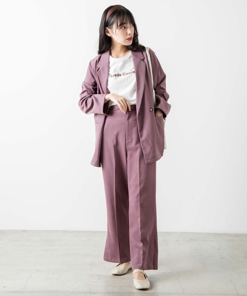 WEGO(ウィゴー)の「WEGO/【セットアップ対応商品】スウェードライクジャケット(テーラードジャケット・レディース・アイボリー/ブラウン/パープル/オリーブ・MEDIUM/SMALL)」の17枚目の写真