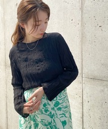 Kastane | ハンドワッシャーシアー長袖プルオーバー(シャツ/ブラウス)