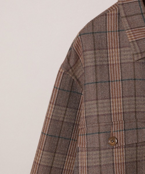 ADAM ET ROPE'(アダムエロペ)の「ダブルフェイスシャツBL(ブルゾン・メンズ・チャコールグレー/イエロー系その他3・M/L)」の6枚目の写真