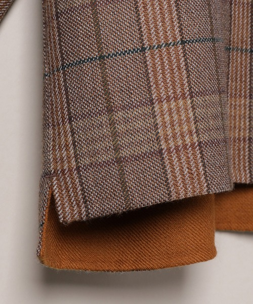 ADAM ET ROPE'(アダムエロペ)の「ダブルフェイスシャツBL(ブルゾン・メンズ・チャコールグレー/イエロー系その他3・M/L)」の11枚目の写真