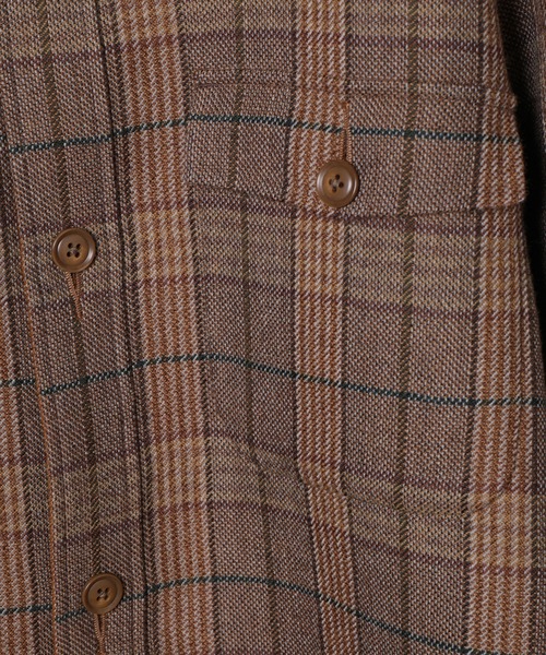 ADAM ET ROPE'(アダムエロペ)の「ダブルフェイスシャツBL(ブルゾン・メンズ・チャコールグレー/イエロー系その他3・M/L)」の4枚目の写真