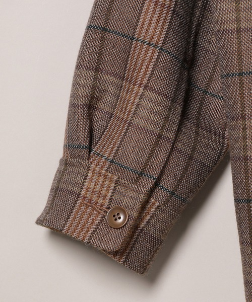 ADAM ET ROPE'(アダムエロペ)の「ダブルフェイスシャツBL(ブルゾン・メンズ・チャコールグレー/イエロー系その他3・M/L)」の5枚目の写真