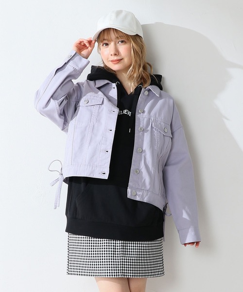 【HUNTING WORLD 】スウェード　コート　パープル✖️モーヴ Honeys（ハニーズ）｜ジャケット/アウター（パープル系）一覧 - WEAR