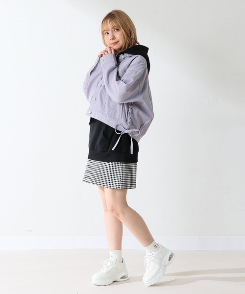 Honeys（ハニーズ）の「脇レースアップGジャン（デニム