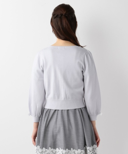 LODISPOTTO(ロディスポット)の「ジュエルリュバンカーディガン(カーディガン/ボレロ・レディース・ベビーピンク/ライトブルー/ネイビー/ホワイト・MEDIUM)」の11枚目の写真