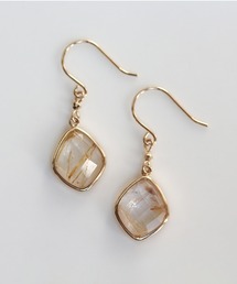【cui-cui】K10ピアス(両耳用) cui-cui｜キュイキュイのピアス（両耳用）（イエロー/黄色系