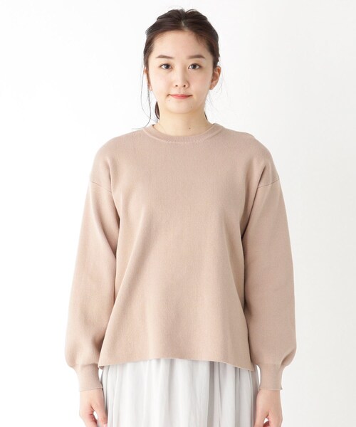 pink adobe（ピンクアドベ）の「◆【M-3L/オーガニックコットン】ニット（ニット/セーター・レディース・レモンイエロー/ベビーピンク/ライトブルー/ベージュ/アイボリー系2・44/40/38/42）」の15枚目の写真