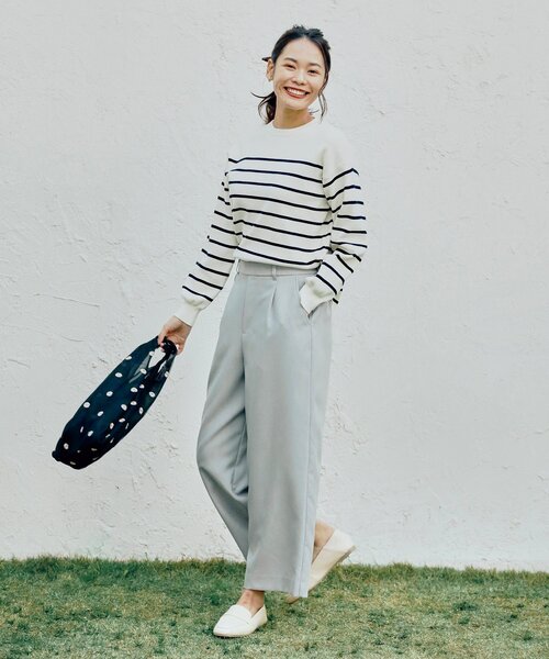 pink adobe（ピンクアドベ）の「◆【M-3L/オーガニックコットン】ニット（ニット/セーター・レディース・レモンイエロー/ベビーピンク/ライトブルー/ベージュ/アイボリー系2・44/40/38/42）」の7枚目の写真