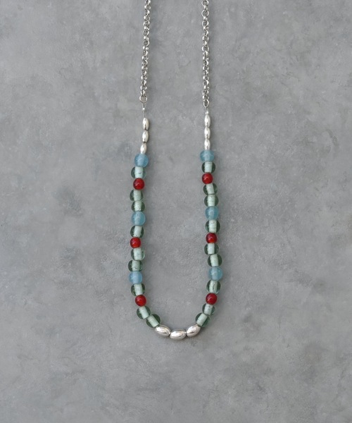 Editors Draw(エディターズドロー)の「グラスビーズ×シルバー925 ネックレス(ネックレス・レディース・A/B/C・ONE SIZE)」の2枚目の写真