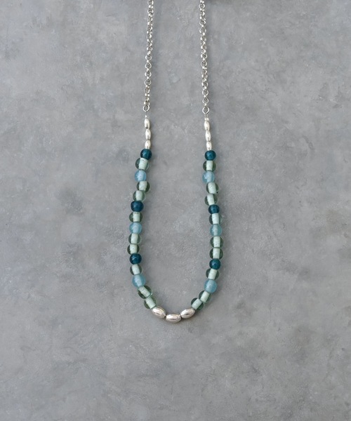 Editors Draw(エディターズドロー)の「グラスビーズ×シルバー925 ネックレス(ネックレス・レディース・A/B/C・ONE SIZE)」の3枚目の写真