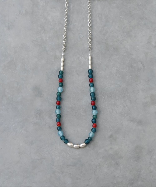 Editors Draw(エディターズドロー)の「グラスビーズ×シルバー925 ネックレス(ネックレス・レディース・A/B/C・ONE SIZE)」の4枚目の写真