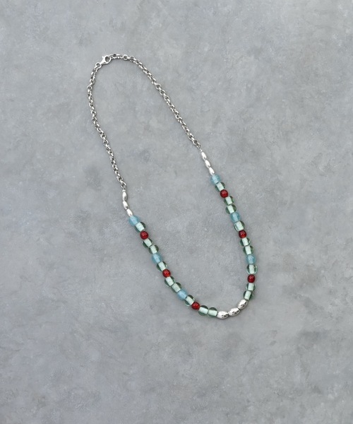 Editors Draw(エディターズドロー)の「グラスビーズ×シルバー925 ネックレス(ネックレス・レディース・A/B/C・ONE SIZE)」の6枚目の写真