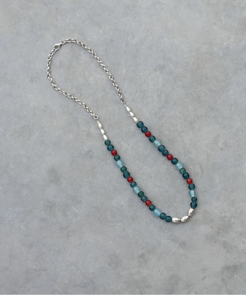 Editors Draw(エディターズドロー)の「グラスビーズ×シルバー925 ネックレス(ネックレス・レディース・A/B/C・ONE SIZE)」の7枚目の写真