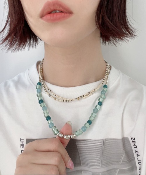 Editors Draw(エディターズドロー)の「グラスビーズ×シルバー925 ネックレス(ネックレス・レディース・A/B/C・ONE SIZE)」の13枚目の写真