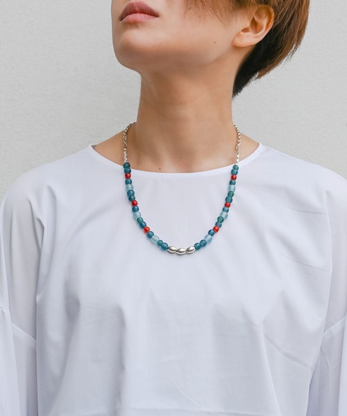 Editors Draw(エディターズドロー)の「グラスビーズ×シルバー925 ネックレス(ネックレス・レディース・A/B/C・ONE SIZE)」の14枚目の写真