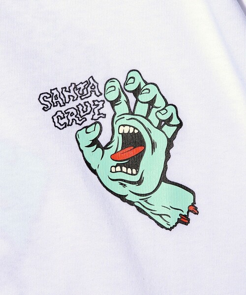 Web限定 Santa Cruz サンタクルーズ 別注 ビッグシルエット バックプリント Tシャツ Beer スクリーミングハンド