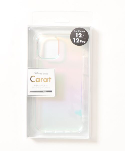 Hamee(ハミィ)の「iPhone12 iphone12Pro iPhone12mini EYLE 多面体カットケース Carat (オーロラ) スマホケース iphoneケース(スマホケース/カバー・レディース・クリア/ブルー/ピンク・C/D)」の7枚目の写真