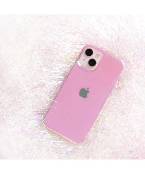 Hamee(ハミィ)の「iPhone12 iphone12Pro iPhone12mini EYLE 多面体カットケース Carat (オーロラ) スマホケース iphoneケース(スマホケース/カバー・レディース・クリア/ブルー/ピンク・C/D)」の19枚目の写真