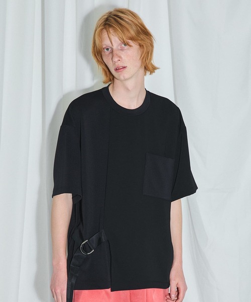 UNITED TOKYO（ユナイテッドトウキョウ）の「ベルテッドプルオーバー（Tシャツ/カットソー・メンズ・ブラック/グレー/オフホワイト/アイボリー・FREE）」の3枚目の写真