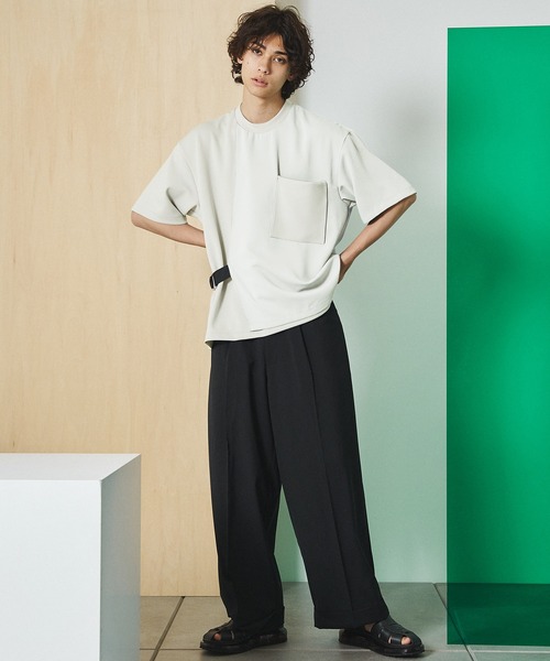 UNITED TOKYO（ユナイテッドトウキョウ）の「ベルテッドプルオーバー（Tシャツ/カットソー・メンズ・ブラック/グレー/オフホワイト/アイボリー・FREE）」の14枚目の写真