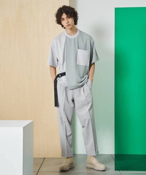 UNITED TOKYO（ユナイテッドトウキョウ）の「ベルテッドプルオーバー（Tシャツ/カットソー・メンズ・ブラック/グレー/オフホワイト/アイボリー・FREE）」の12枚目の写真